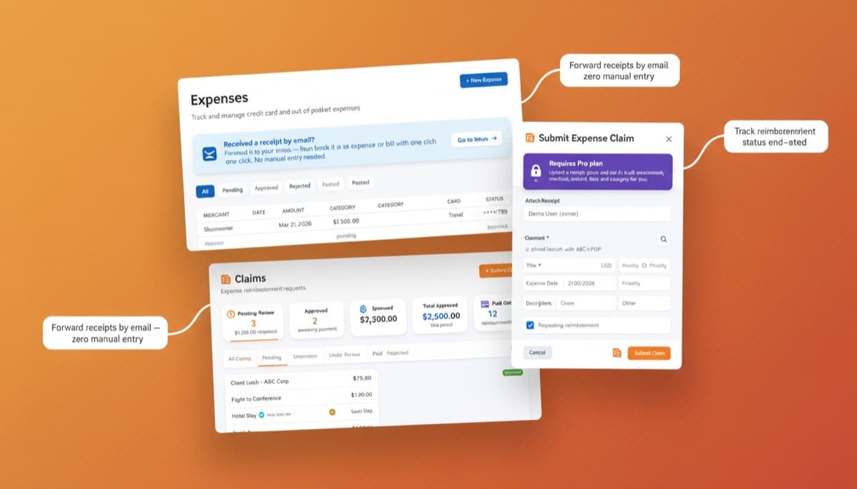 Expenses & Claims dashboard
