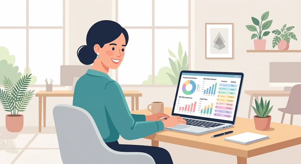 Small business owner using Note.now dashboard