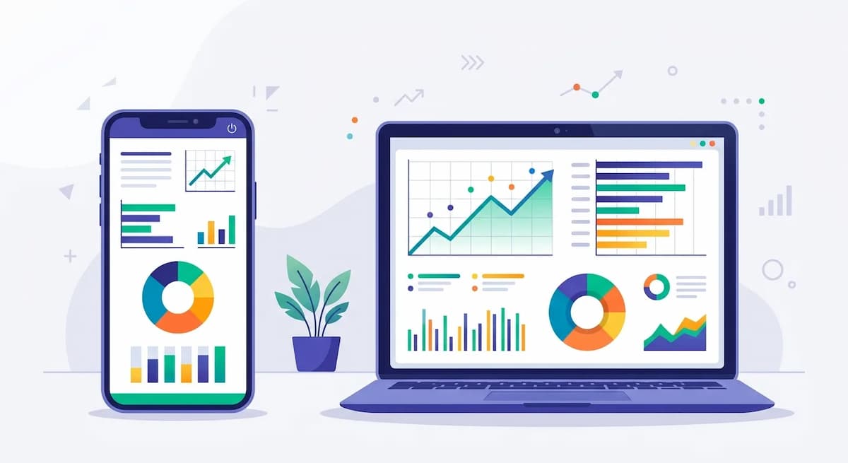 Real-time financial dashboard with charts and reports