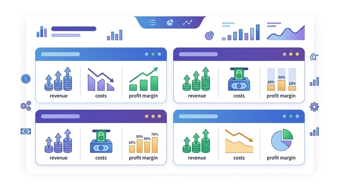 Agency accounting features