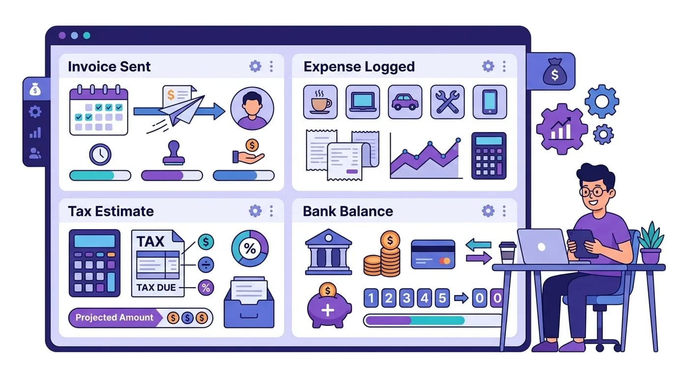 Solopreneur accounting features
