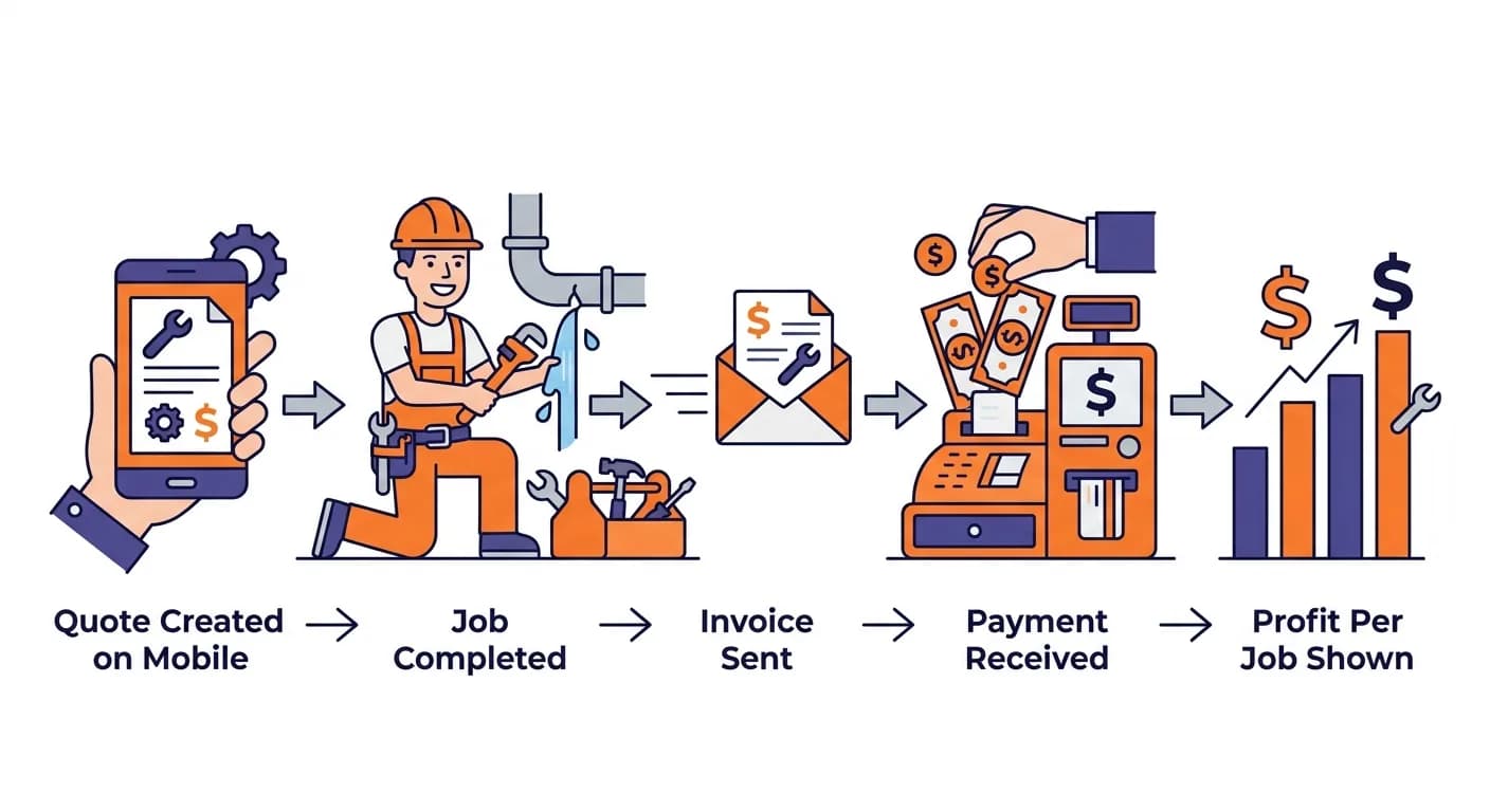 Tradesperson accounting features