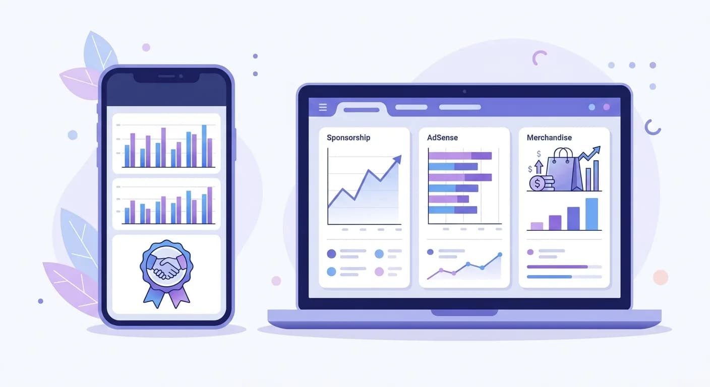 Content creator accounting features